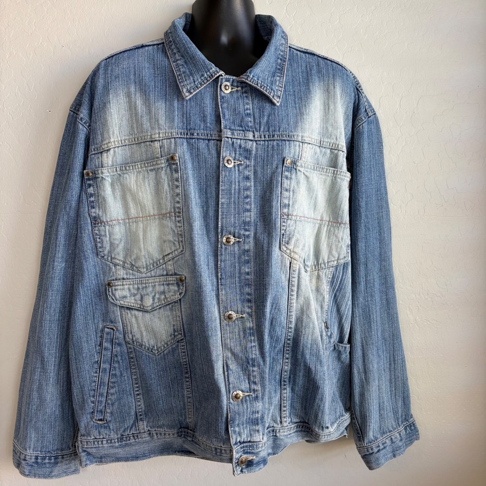 Southpole Signature Series Denim Jacket Mens XL Blue Jean